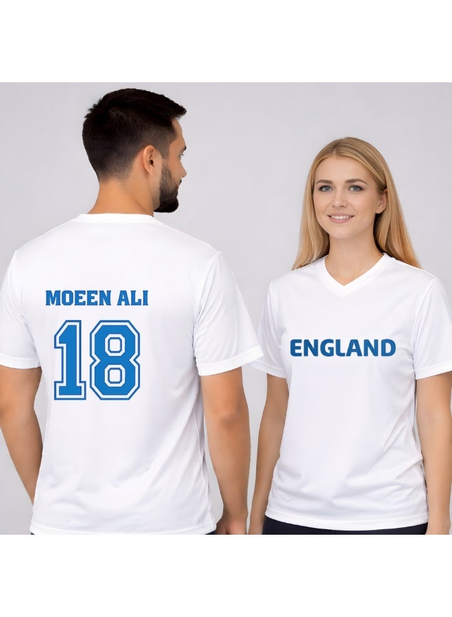 England Unisex Sports Dry-Fit Jersey - Perfect for England Sports Fans - Comfortable and Stylish England Jersey for Adults - Image 4